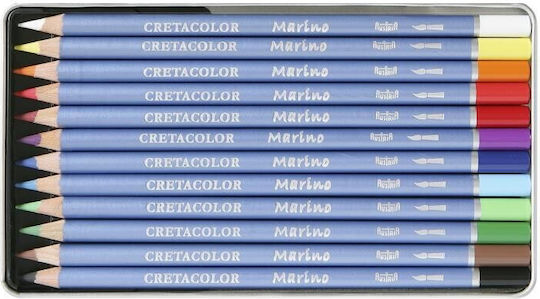Сет 12 Акварелни Моливи Cretacolor Marino Метална Кутия