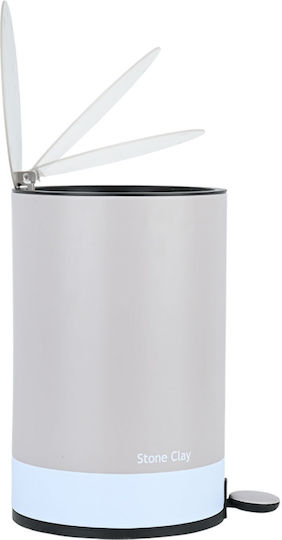 Estia Tone Lab Metallic Bathroom Bin Soft Close 6lt Grey