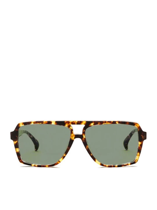 Am Eyewear Herren Sonnenbrillen mit Brauner Schildkröte Horn umrandetem Rahmen 468803