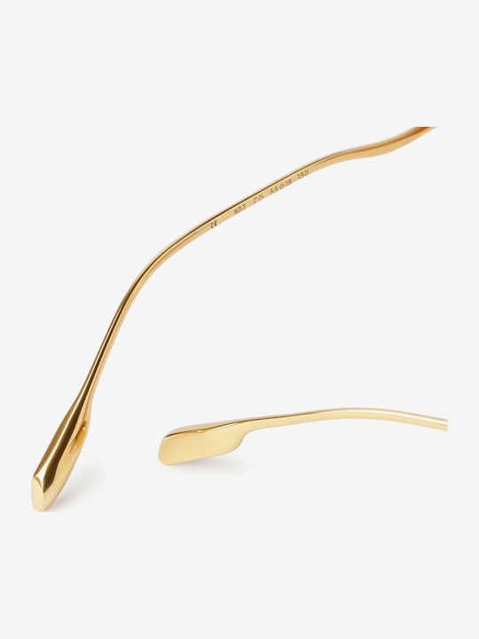 Projekt Produkt Unisex Sunglasses with Gold Metallic Frame 500304