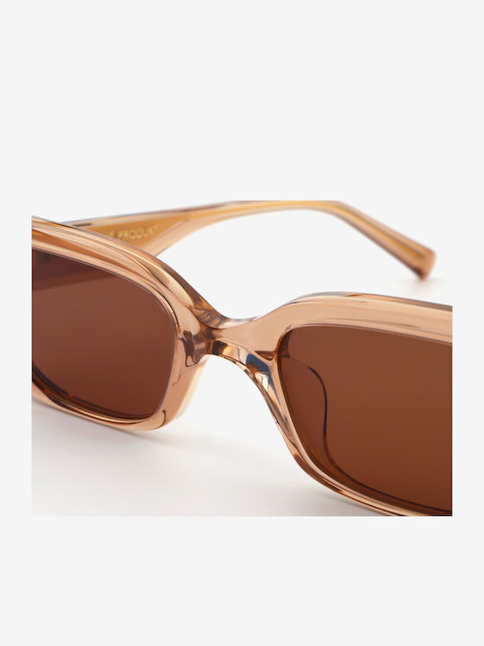 Projekt Produkt Men's Sunglasses with Pink Horn-Rimmed Frame 476404