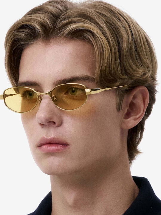 Projekt Produkt Unisex Sunglasses with Gold Metallic Frame 500304