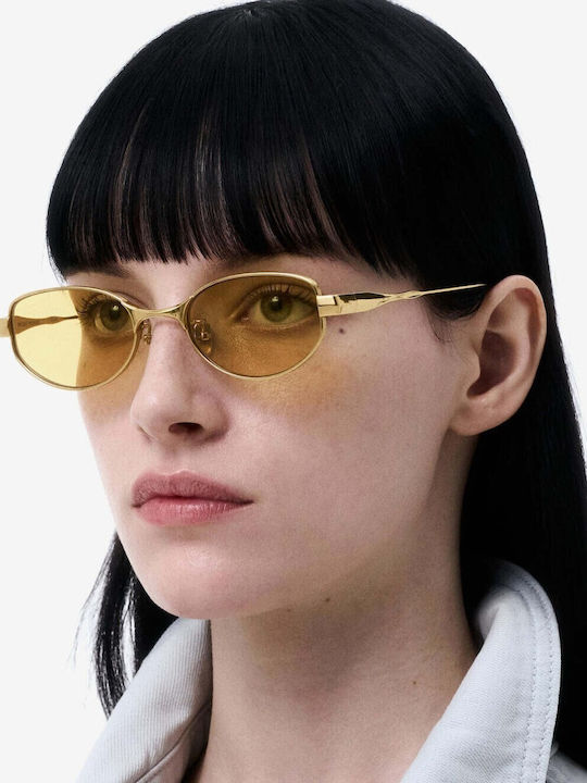 Projekt Produkt Unisex Sunglasses with Gold Metallic Frame 500304