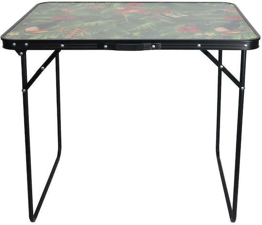 Enero Τραπέζι Ατσάλινο για Camping Πτυσσόμενο 80x60x70cm Γκρι