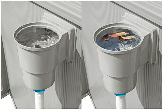 Bestway Hydrium Овален Басейн PVC 19.929л с Метална Рамка 610x360x120см Бял
