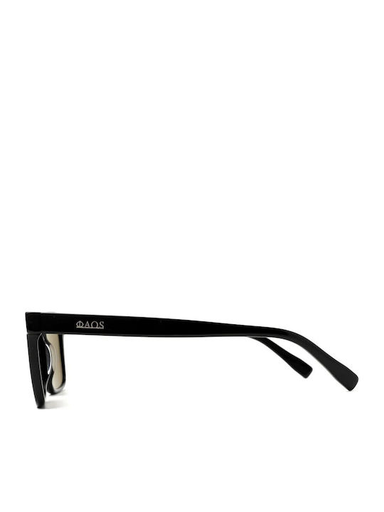 Faos Unisex Sunglasses with Black Horn-Rimmed Frame 501882