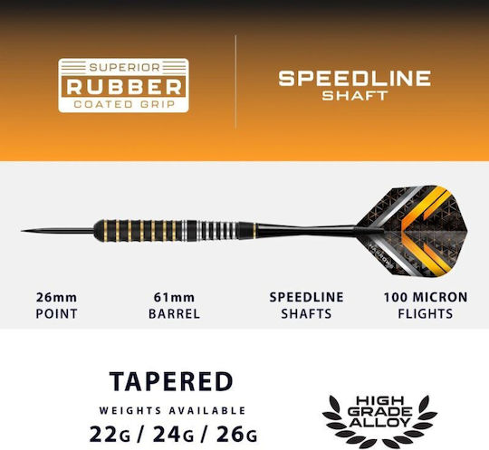 Harrows Vulcan Steeltip Дартс Черни