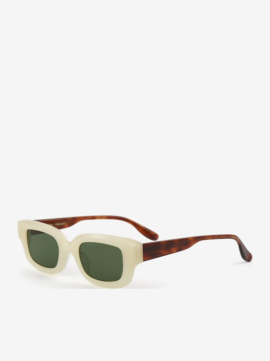 Projekt Produkt Sunglasses Beige with Horn-Rimmed Frame