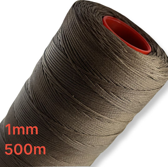 Brown Wax Cord 1mm 500m