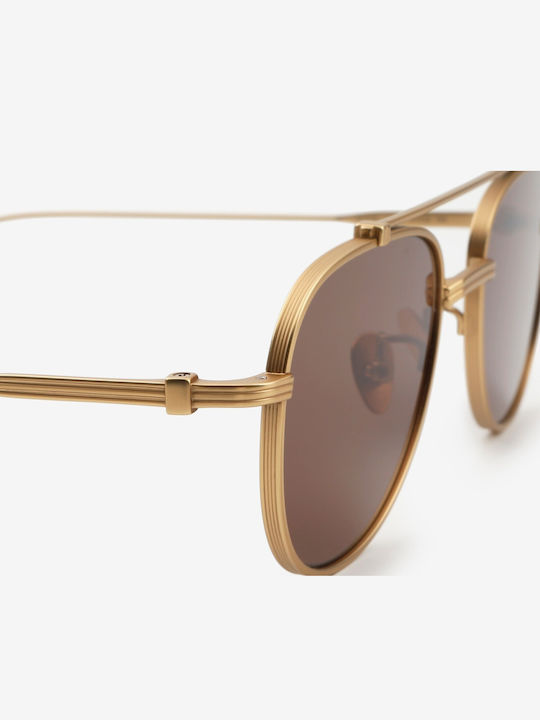 Projekt Produkt Men's Sunglasses with Gold Metallic Frame 476453