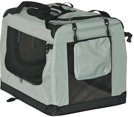 Rebel Dog Carrying Bag Gray L70xW52xH50cm