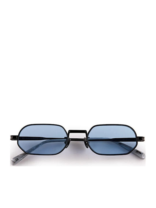 Oscar & Frank Mr Zuzu Matte Sunglasses Black with Metallic Frame