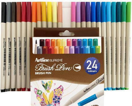 Artline Zeichenmarker 1mm Dünne Set 24Stück