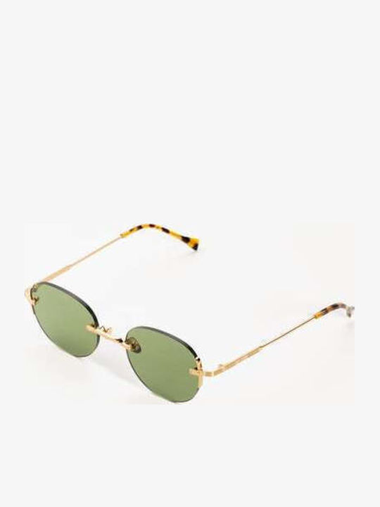 Kyme Shiny Gold Sunglasses with Metallic Frame