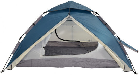 Panda Laker Αυτόματη Σκηνή Camping Igloo Μπλε με Διπλό Πανί 3 Εποχών για 3 Άτομα 200x200x130εκ.