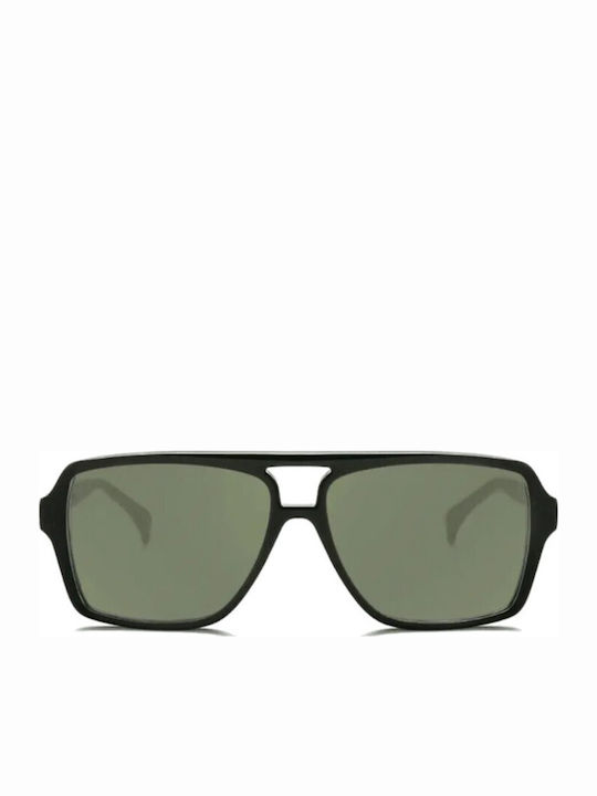 Am Eyewear Herren Sonnenbrillen mit Schwarzem Horn umrandetem Rahmen 475131