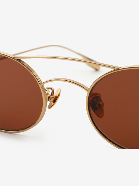 Projekt Produkt Unisex Sunglasses with Gold Metallic Frame 476439