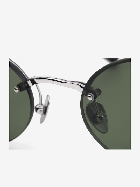 Projekt Produkt Unisex Γυαλιά Ηλίου με Μεταλλικό Σκελετό Silver-black / Green Καθρέφτης