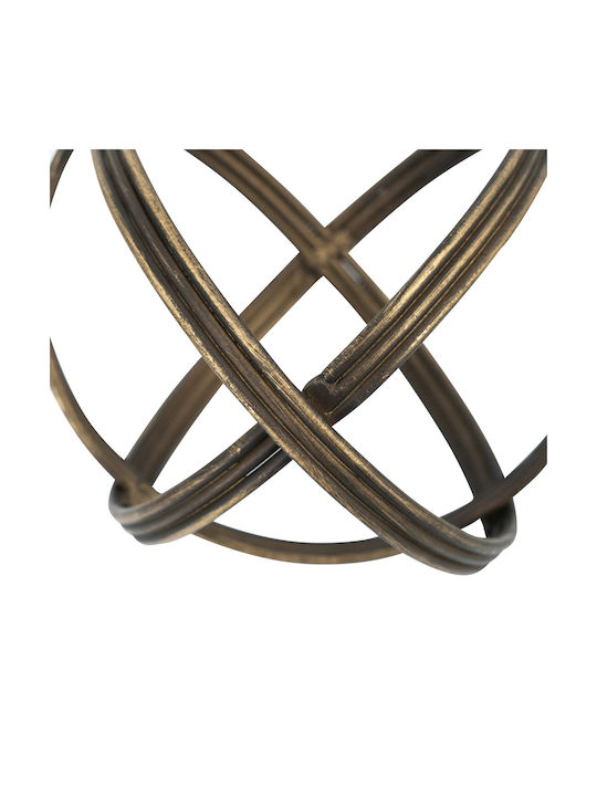 Artekko Solis Room Decorative Made of Metal 11.5x11.5x11.5cm