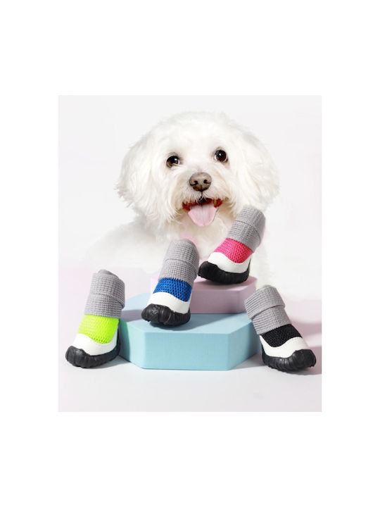 Hunde Schuhe Antirutsch Grüne Länge: 4,4 cm Breite: 3,8 cm Umfang Länge: 4,4 cm Umfang Breite: 3,8 cm