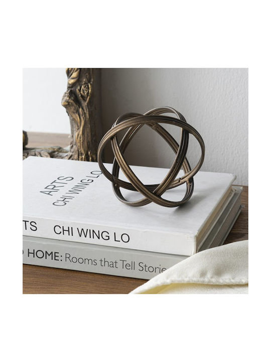 Artekko Solis Room Decorative Made of Metal 11.5x11.5x11.5cm