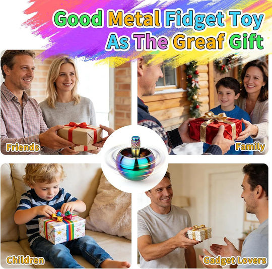 Fidget Spinner Μεταλλικό Γκρι