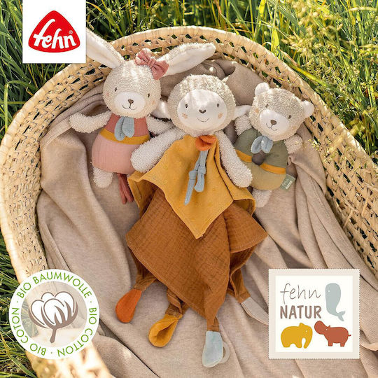 Fehn Mini Music Box Rabbit Fehnnatur Plush Toy & Sleep Aid Organic Cotton Soothing Melody "mozart's Lullaby" Baby Toy On--go & Home Babies & Toddlers