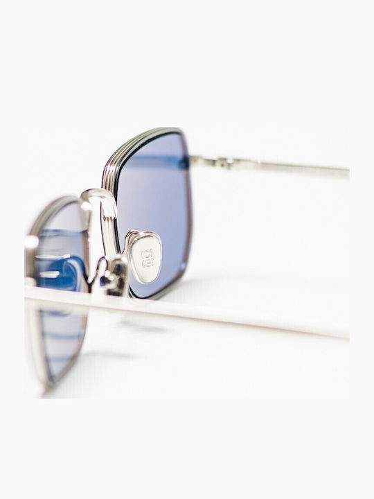 Common Sense Men's Sunglasses with Silver Metallic Frame and Mirror Lens 501919