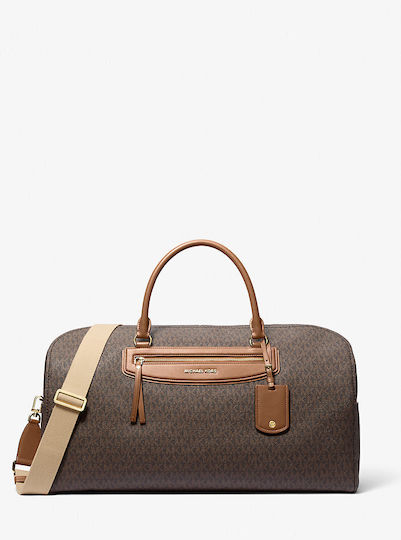 Michael Kors Jet Set Travel Xl Weekender Sack Voyage 30lt Brown Fabric M49.5xP30.5xY21.5cm