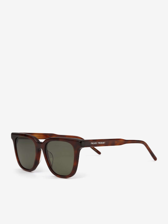 Projekt Produkt Sunglasses Brown with Horn-Rimmed Frame