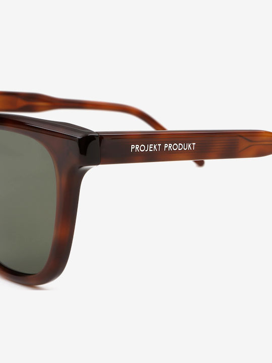 Projekt Produkt Men's Sunglasses with Brown Tartaruga Horn-Rimmed Frame 476386