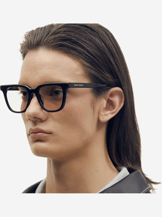 Projekt Produkt Men's Sunglasses with Black Horn-Rimmed Frame 476388