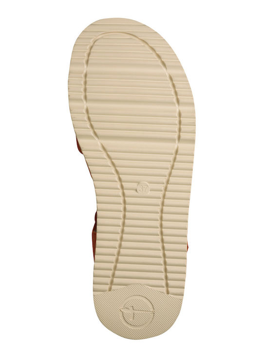 Leather Women's Sandals Red
