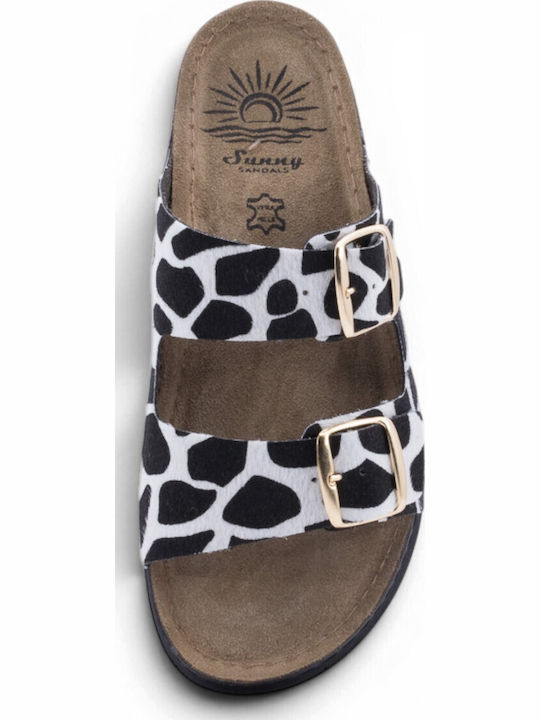 Leather Women's Anatomic Black Sandals