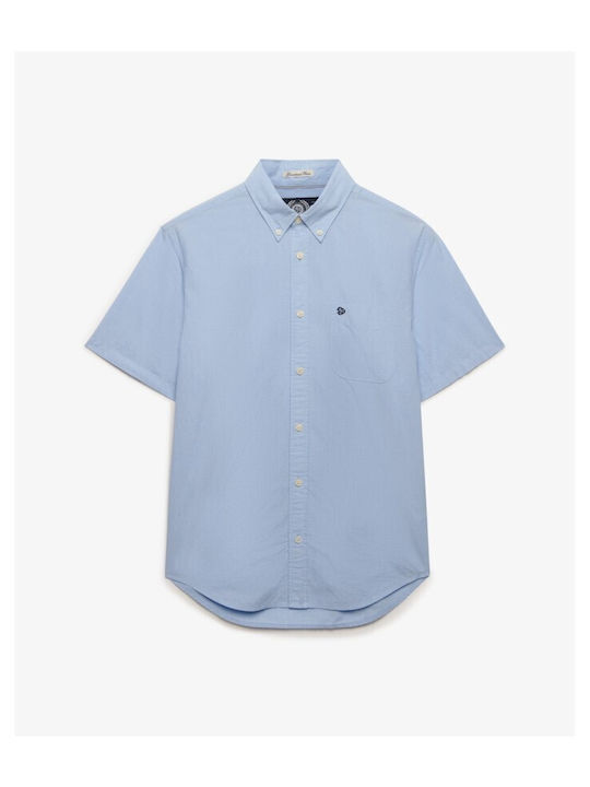 Short Sleeve Shirt in Regular Fit Blue