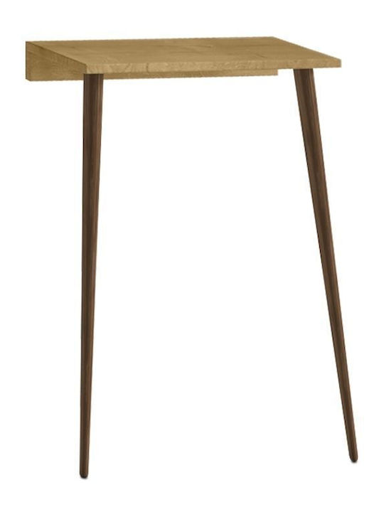 Wooden Console Sapphire Oak L60xW22xH77cm