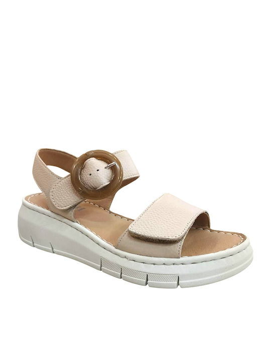 Leather Women's Anatomic Beige Sandals