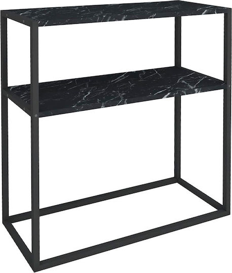 Castel Wooden Console Black L90xW33.5xH90cm