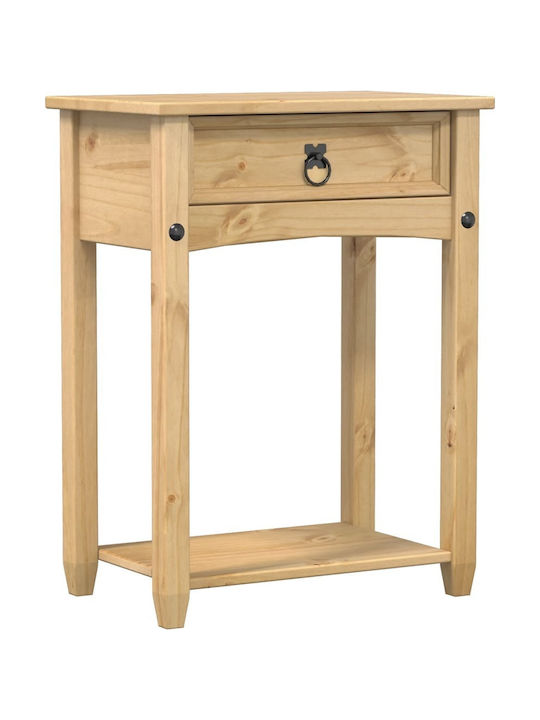 Corona Solid Wood Console Table Solid Pine Wood Solid Pine Wood L55xW35xH73cm