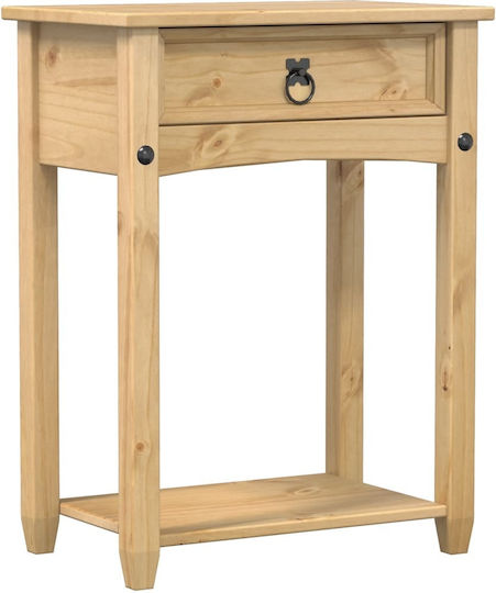 Corona Solid Wood Console Table Solid Pine Wood Solid Pine Wood L55xW35xH73cm