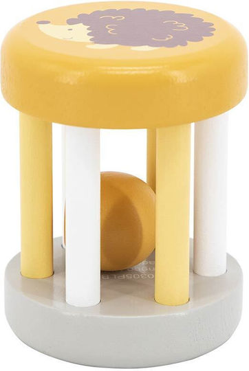 Viga Toys Wooden Rattle Cylinder with Animals for 12++ Months (Various Designs/Assortment of Designs) 1pc