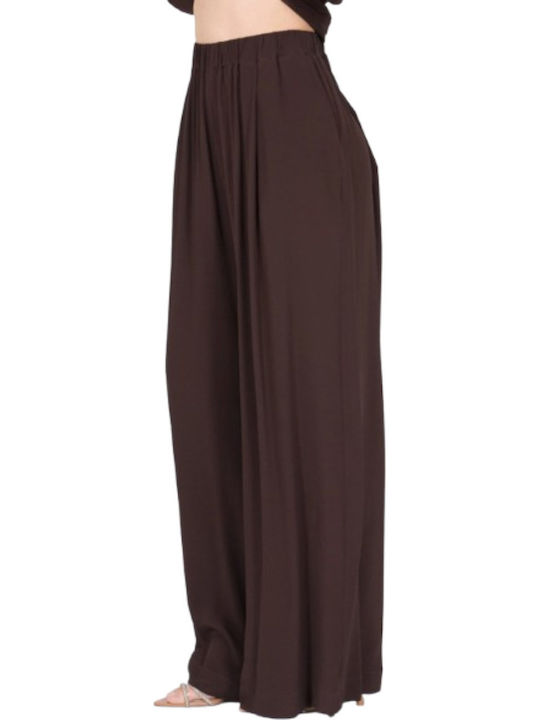Damen Stoffhose Braun