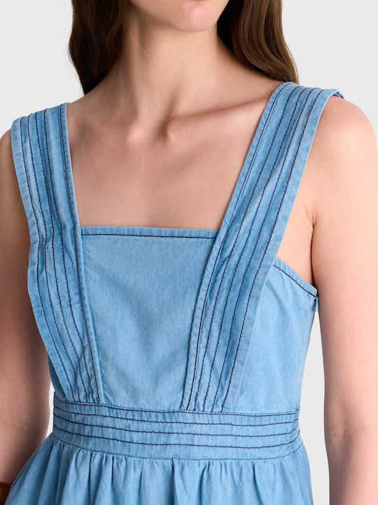 Summer Mini Denim Dress Blue 81253759 Light Blue