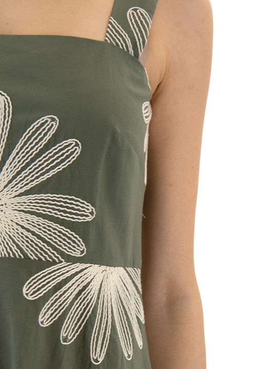 Summer Maxi Dress Ecru-Khaki