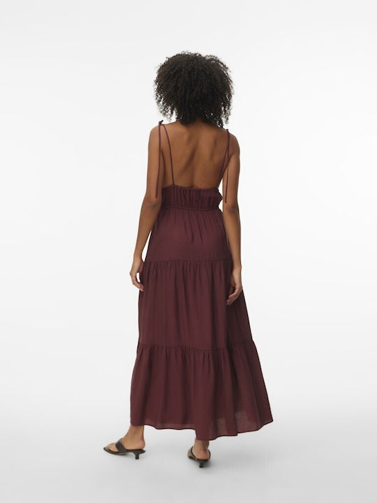 Summer Maxi Dress Burgundy