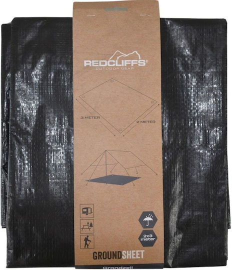 Redcliffs Floor for Camping Tent Black 300x200cm