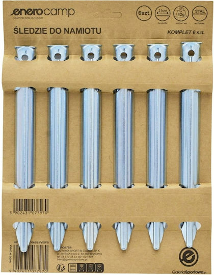 Camp Tent Pegs for Camping Tent Set 6 Pieces