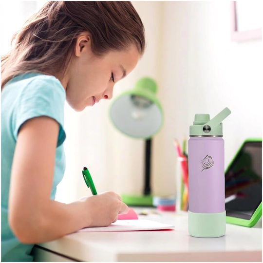Cool'NMore Μπουκάλι Θερμός Ανοξείδωτο BPA Free 500ml Ανοξείδωτο με Καλαμάκι και Λαβή