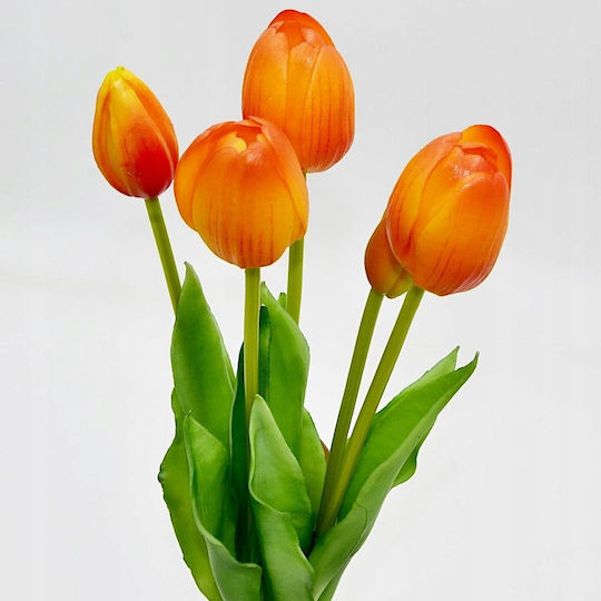 Blumenstrauß aus Orange Tulpe 39cm Saska Garden