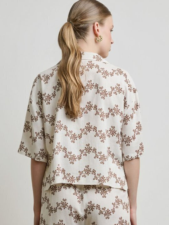 Short Sleeve Women's Shirt White